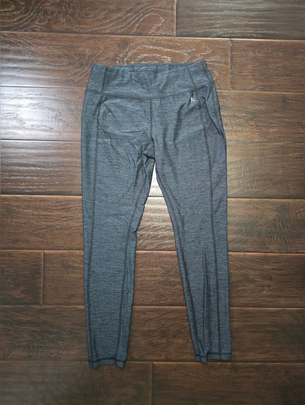 Danskin Now Womens Active Fitted Grey Athleisure Dri-Fit Leggings Medium